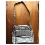 Lee Sands Genuine Eel Skin Purse in Gray