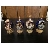 Vintage House of Faberge Porcelain Eggs