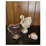 Vintage Capodimonte Lady Bug & Precious Jewel
