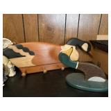 Vintage Painted Folk Art Wild Goose & Mallard