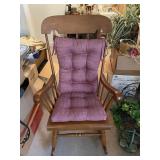 Vintage Tell City Maple Arrow Back Rocking Chair