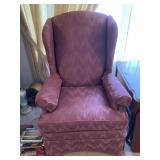 Vintage Masterfield Upholstered Wing Back Chair