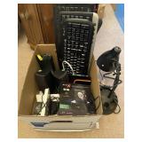 Assorted Box Of Computer Related Office Supplies