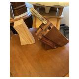 Vintage Wood Knife Blocks