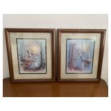 Pair of Andres Capinas Waterfowl Signed Prints