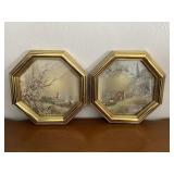 Pair of Vintage Framed Prints