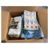 Miscellaneous Box of Kitchen Linens