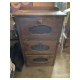 Vintage Pine Vegetable Storage Bin