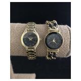 2 Vintage Jacques Couture Goldtone Ladies Watches