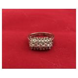 Vintage Diamonique & .925 SS Anniversary Ring