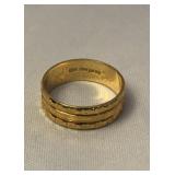 Vintage 18K Italian Milor Gold Band