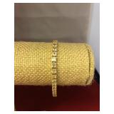 Vintage 14 K Gold and CZ Tennis Bracelet