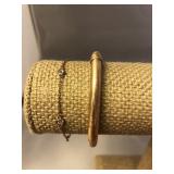 Vintage .925 Italy ITAOR Bangle & Chain Bracelets