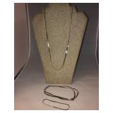 Vintage .925 Sterling Silver Necklace & Bracelet