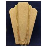 Vintage Trifari Goldtone 5 Strand Necklace