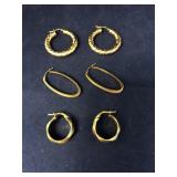 14K Tri-Color Hoops & Other Hoop Earrings