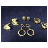 Vintage Collection of Two-Tone Earrings