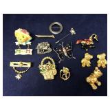 Vintage Collection of Playful Pins