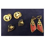 Vintage Collection of Enameled Clip Earrings