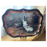 Vintage Toleware Lithgrapgh Tray