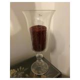 Noble Excellence Crystal Footed Candle Holder