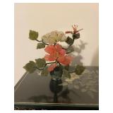 Vintage Oriental Jade and Hardstone Plant