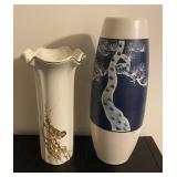 Vintage Japanese Porcelain Flower Vases