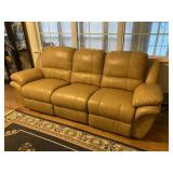 Leggett & Platt Leather Reclining Sofa