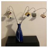 Vintage Vase w/ Ornamental Birdhouse Garden Stakes