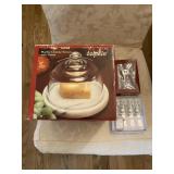 Marble Cheese Server w/Dome & Cheese Knife Sets