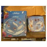 Mikasa Crystal Juliana Serving Bowl & Cake Plate