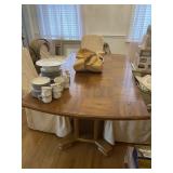 Mid-Century Parquet Dining Room Table