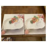 2 Studio Nova 13" Double Leaf Platters