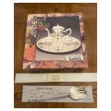 4 pc Mini Coffee Set & Assorted Silver Servers