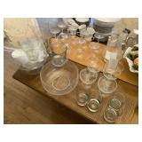 Large Assortment of Glassware, Punchbowl, Pitchers