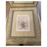 Vintage Pair of Floral Prints