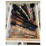 Assorted Drawer of Kitchen Utensils