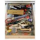 Assorted Drawer of Kitchen Utensils