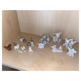 Assortment of Precious Moments Rabbit Figurines