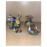 Selection of Rabbit Figurines