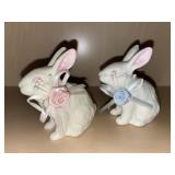 Vintage Ceramic Rabbit Figures