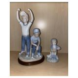 1989 Paul Sebastian Figurine & Boy with Duck