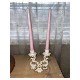 Vintage Italian Porcelain Candelabra