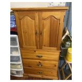 Vintage Pine Entertainment Center