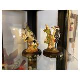 Vintage Lefton Mockingbird & Woodpecker Figurines