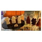 Vintage Japanese Mini Buddha Figurine Set