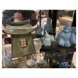 Vintage Celadon Shinto Priest Monkey Okimono