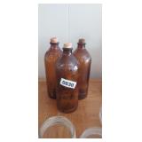 (3) VINTAGE PYREX BOTTLES