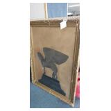 29" X 29" PEGASUS WALL ART, (HAS SOME FLAWS)