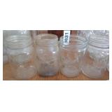 (4) KERR & BALL PINT JARS